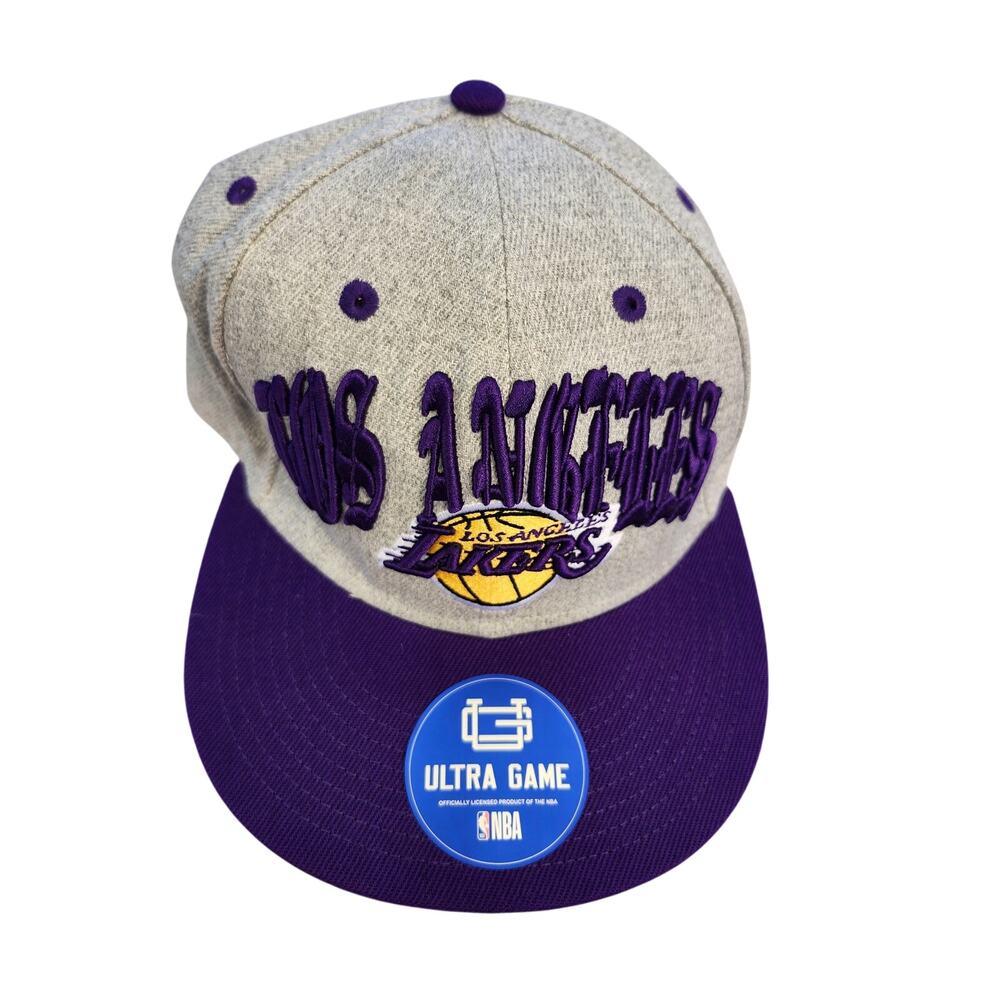 New Los Angeles Lakers HAT NBA Ultra Game Embroidered Puffy Basketball